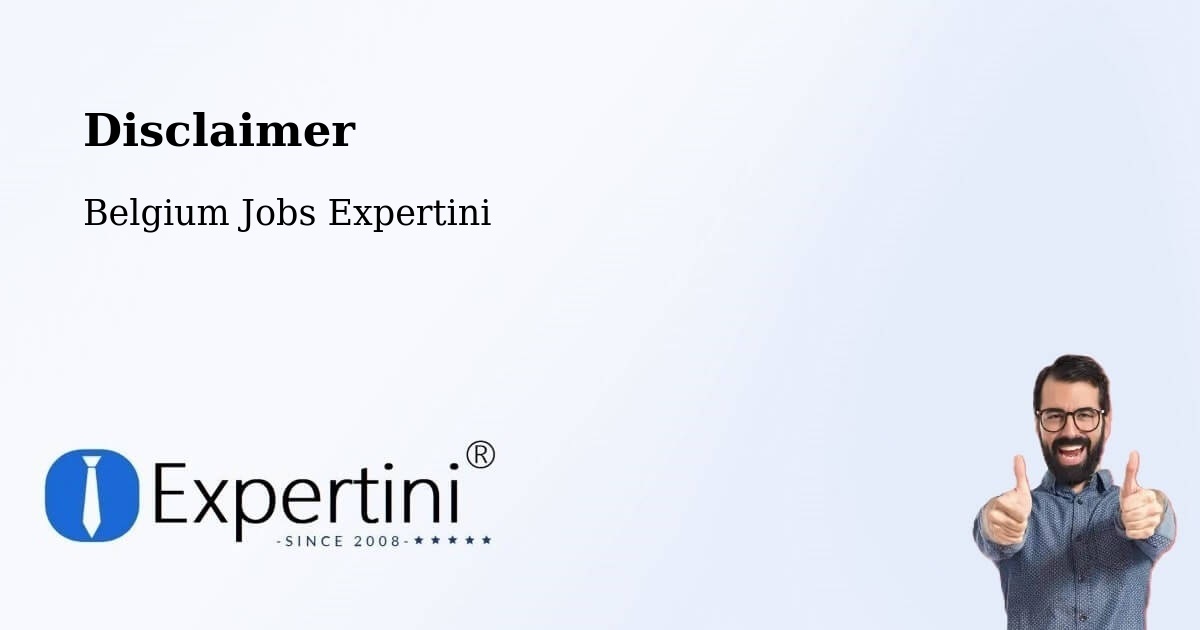 Disclaimer – Lier - Belgium Jobs Expertini